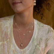 Collier plaque or martine